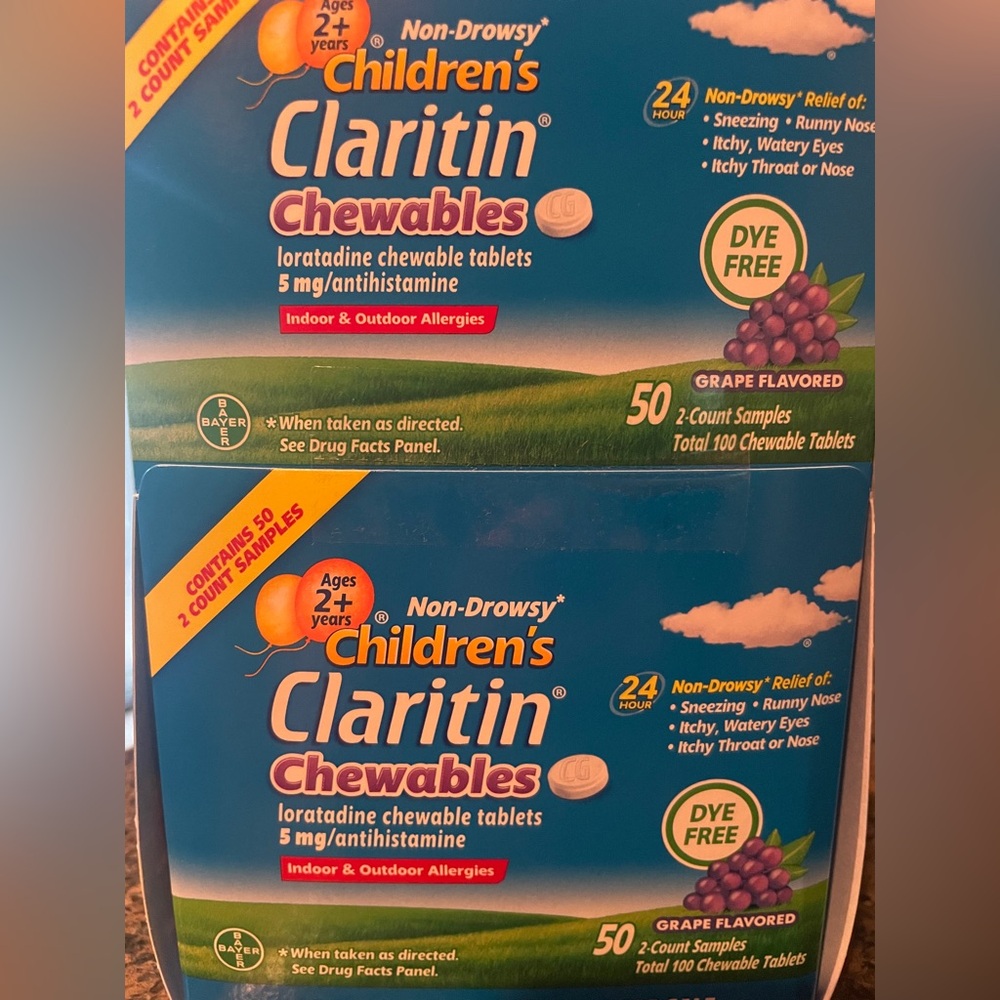 Children’s Claritin grape chewables (50)